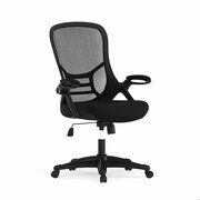 Flash Furniture Office Chair, Mesh, Black HL-0016-1-BK-BK-GG